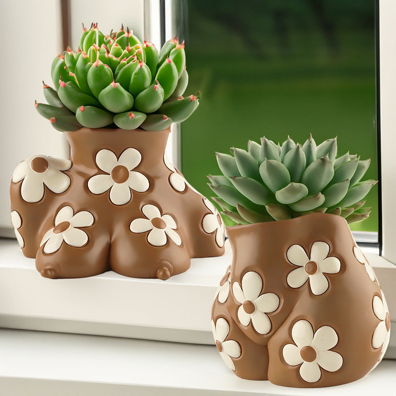 Body Art Flowerpot | وعاء نباتات بتصميم فني 🎨