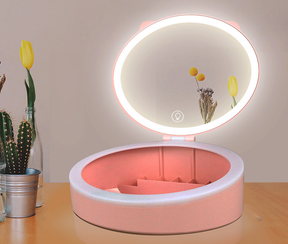 LED Makeup Mirror Box | صندوق مرآة مكياج بضوء LED 💄✨
