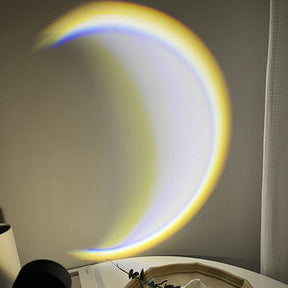USB Moon & Sunset Lamp – LED Rainbow Neon Projector مصباح القمر والغروب USB - بروجيكتور ليد نيون رينبو