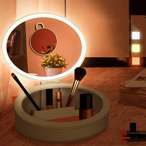 LED Makeup Mirror Box | صندوق مرآة مكياج بضوء LED 💄✨